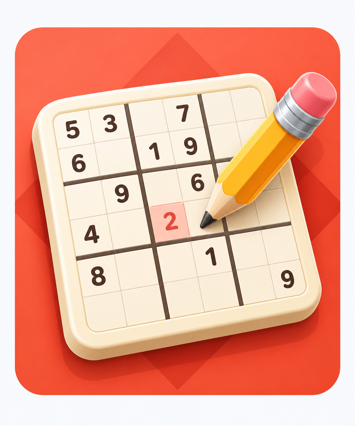 Sudoku puzzle grid for PlayFaceToFace